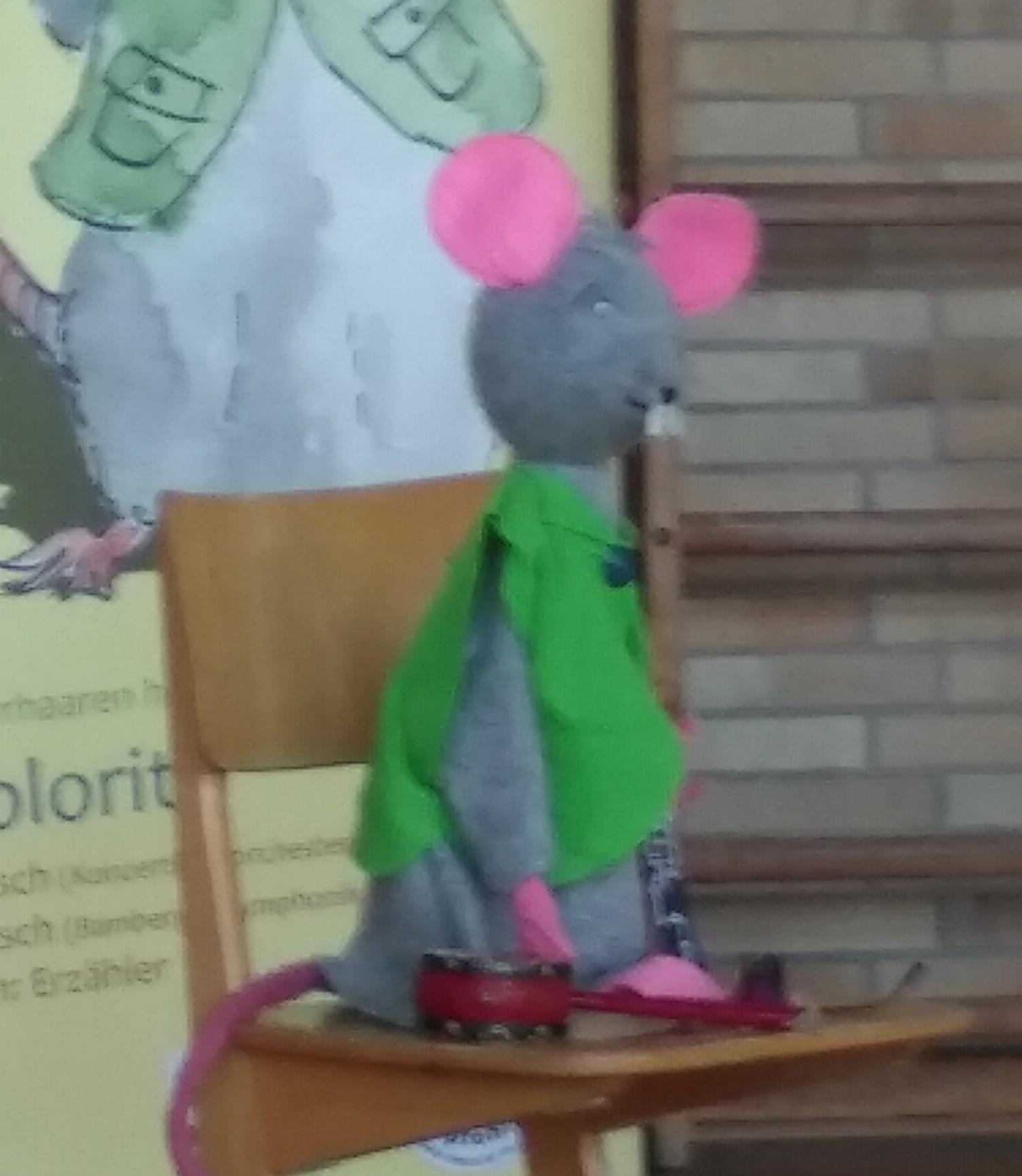 Eine Ratte in der Turnhalle